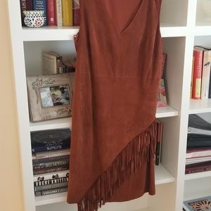 DVF suede dress
